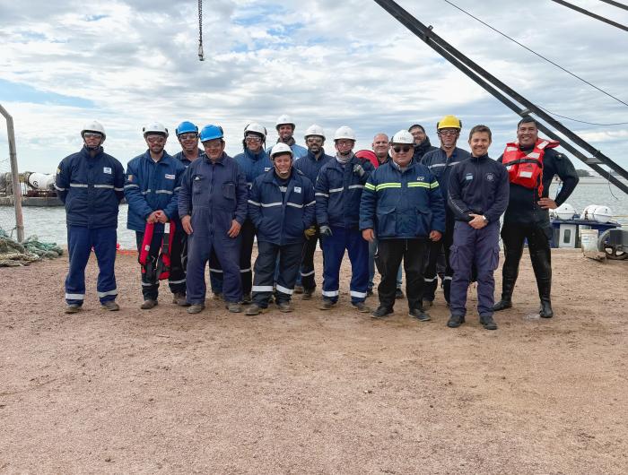 Capacitación practica en Muelle